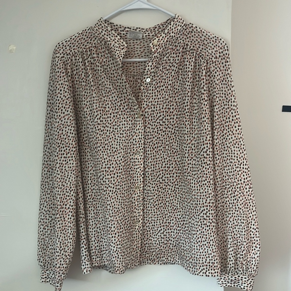 Multi-colored flowy blouse